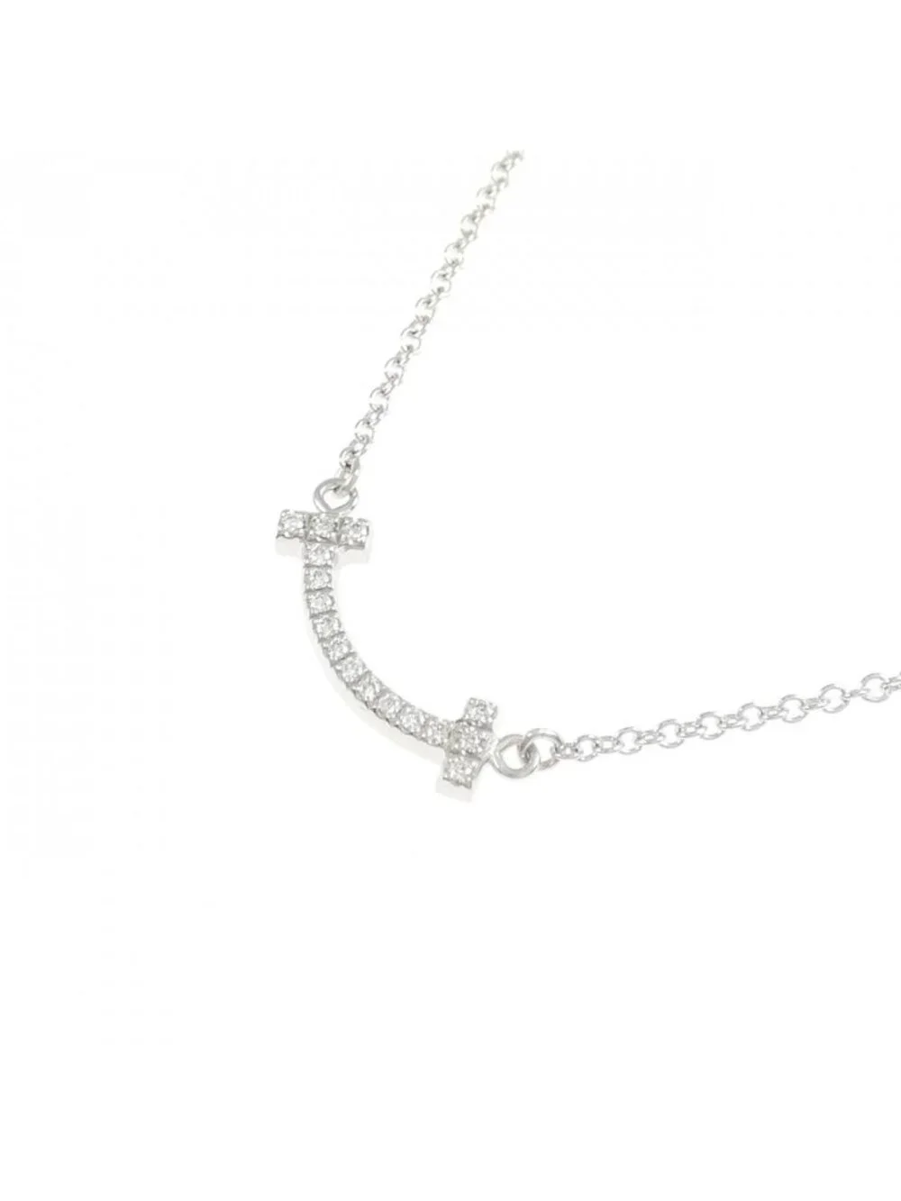 Tiffany & Co T Smile Mini Necklace